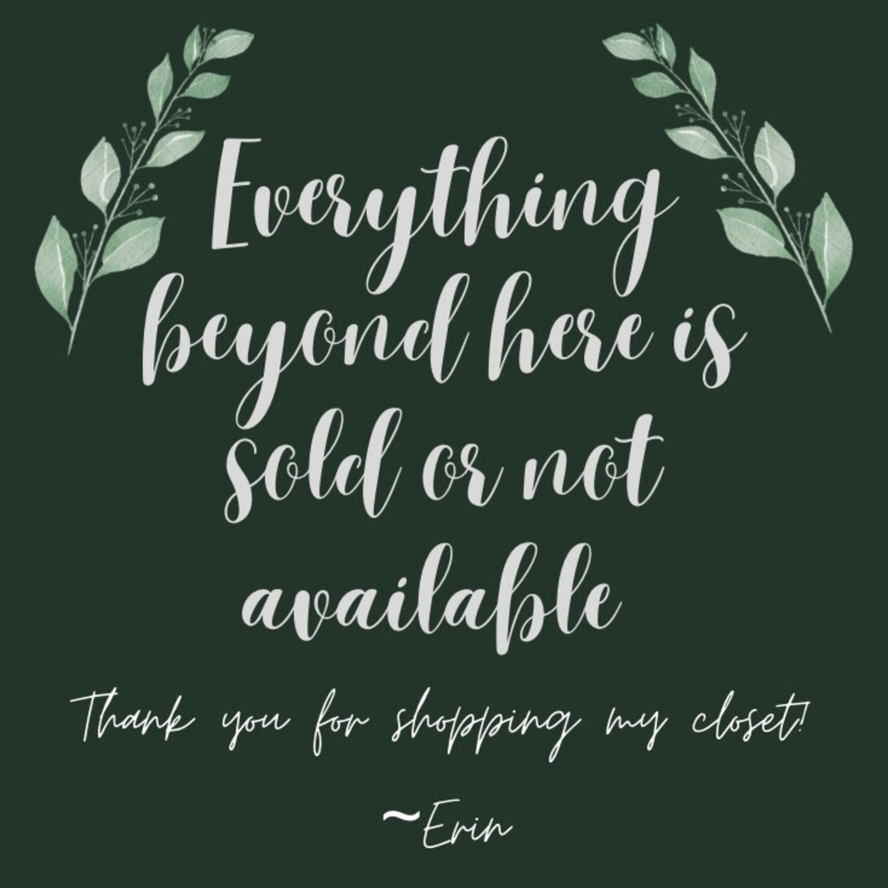Everything beyond here is SOLD!